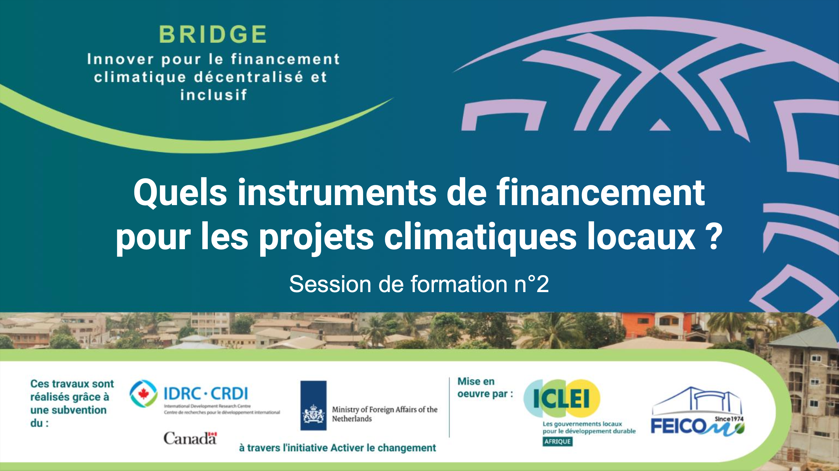 Webinar 2: What funding instruments are available for local climate projects?