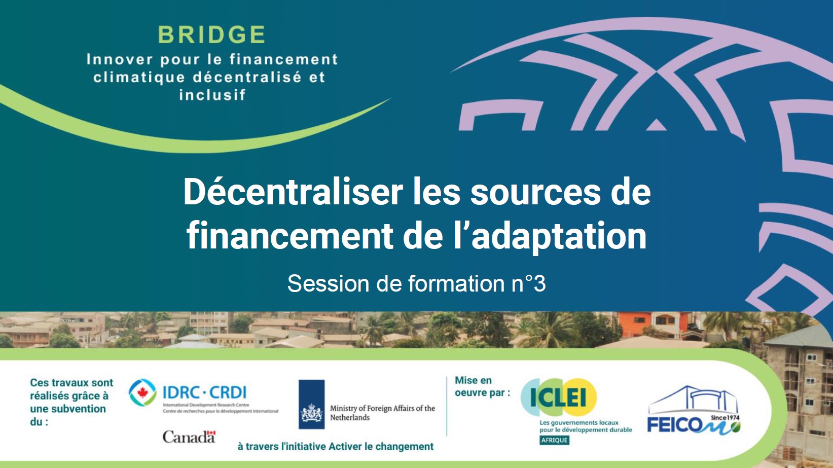 Webinar 3: Decentralisation of climate change adaptation funding